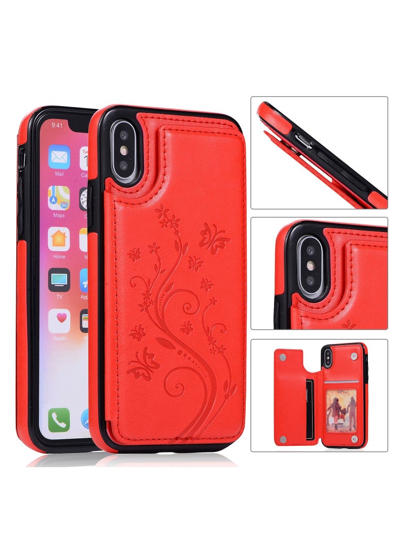 Loquat Suitable For iPhone Flip Butterfly Embossed Case - Image 1