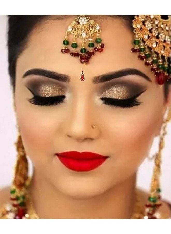 VAMA ملصقات بيندي كومكوم على شكل دمعة من تيلاك متعددة الألوان للنساء (كتاب بيندي على شكل دمعة من الحجر رقم 372)  - Image 5