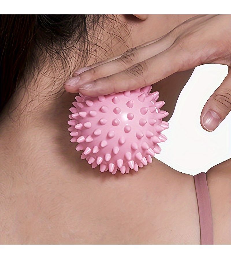 Pink Color Yoga Hedgehog Massage Ball For Muscle Relaxation Acupressure Fitness - Image 2