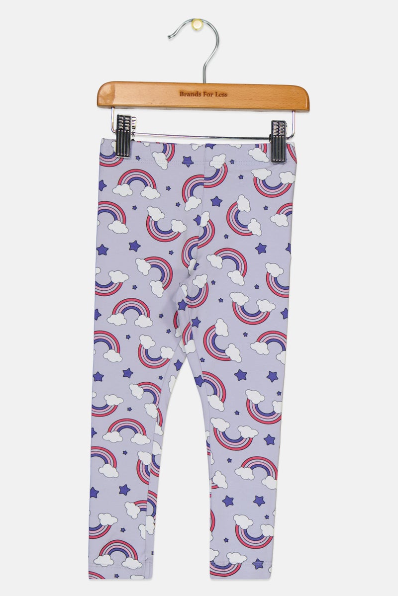 NAME IT Basic Needs By Name It Toddlers Girl Graphic Print Pull On Leggings, Multicolor - Image 1