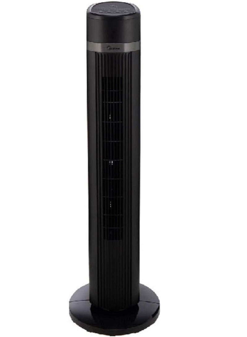Midea Tower Fan With Multifunction Remote Control 45 W FZ1018TRB Black - Image 1