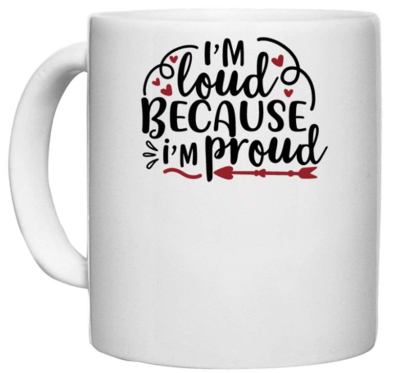 UDNAG White Ceramic Coffee/Tea Mug 'Teacher | iÕm Loud Because iÕm Proud' Perfect for Gifting [330ml] - Image 5