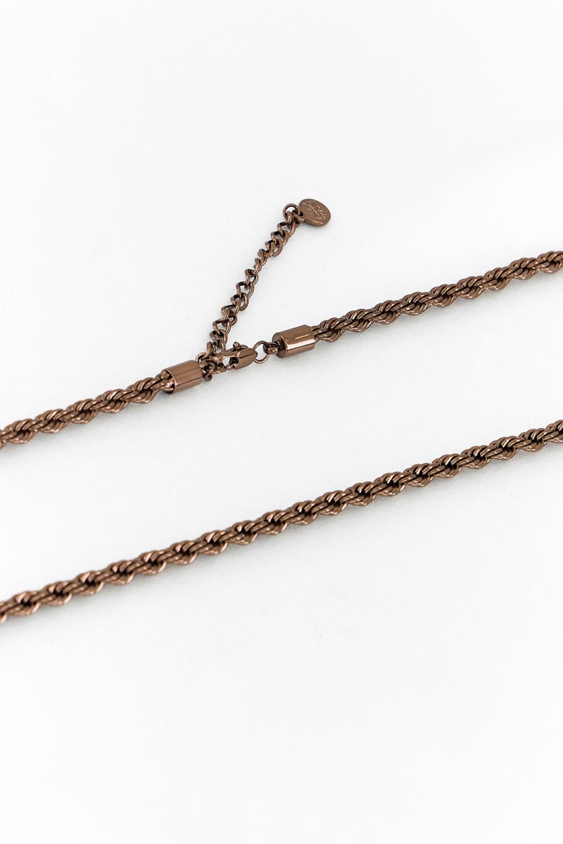 ALEX AND ANI Women Rope Chain Necklace, Brown  - Image 3