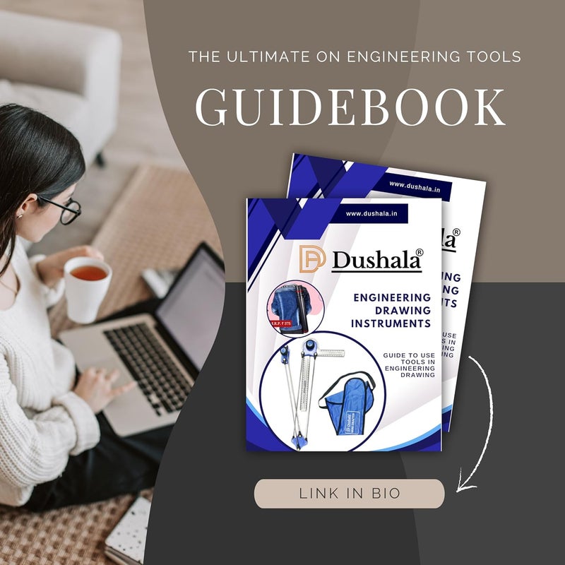 DUSHALA Mini drafter, Roller scale, Pro circle, drawing stationery items for Engineering drawing - Image 5