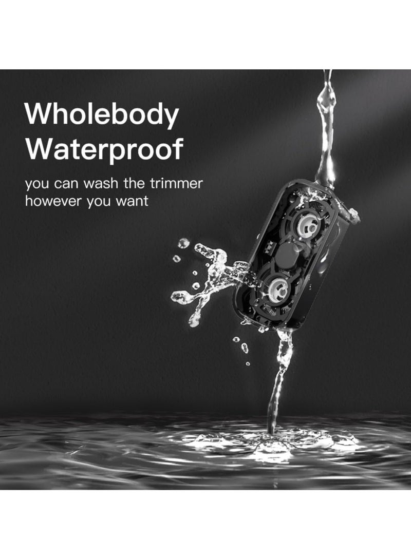 ENSSU Electric Razor for Men Mini Pocket Travel Shaver Waterproof Rotary Beard Trimmer Mustache Home Care Skin Safe Clipper with LCD Display - Image 5