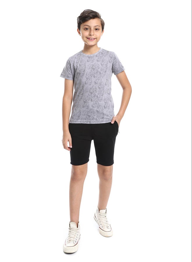 Andora Zipper Pockets Practical Plain Boys Shorts  - Image 1