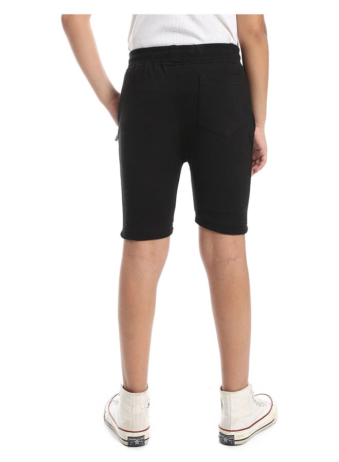 Andora Zipper Pockets Practical Plain Boys Shorts  - Image 3