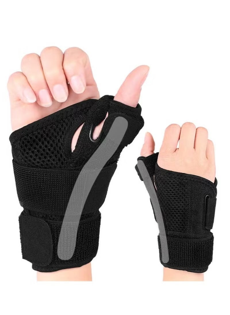 Thumb Splint with Wrist Support Brace-Thumb Brace for Carpal Tunnel or Tendonitis Pain Relief,Wrist Brace Fits Both Left and Right Hands - Image 1