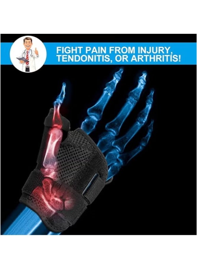 Thumb Splint with Wrist Support Brace-Thumb Brace for Carpal Tunnel or Tendonitis Pain Relief,Wrist Brace Fits Both Left and Right Hands - Image 3