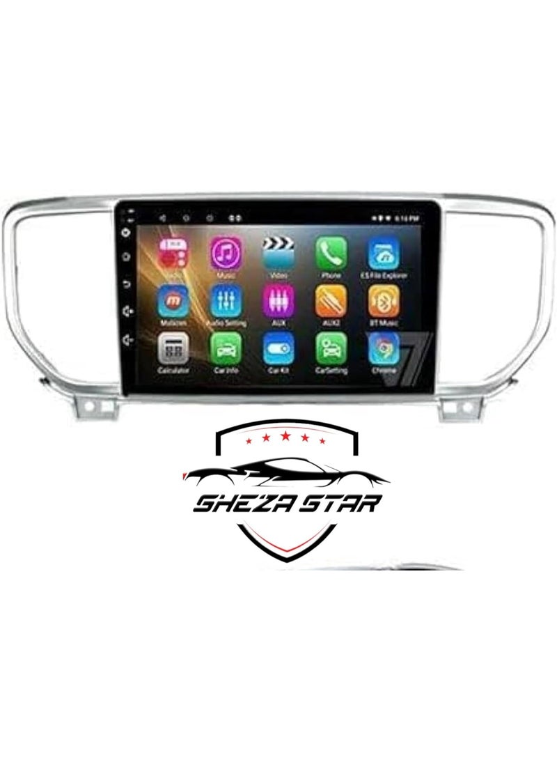 SHEZA STAR Android Car Stereo for Kia Sportage 2016-2018 6GB RAM 128GB ROM Support SIM Card, Carplay, M-Link Wi-Fi BT, GPS, 9 Inch IPS Screen with AHD Camera Included - Image 2