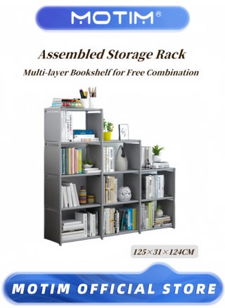 Bookshelf 9 Cube Book Shelf Bookcase Organizer Creative Modern Bookshelf DIY Home Decor Assembled Display Stand Storage Shelf for Bedroom & Classroom & Office - pzsku/Z32BF4460D55E7CC0C7C7Z/45/_/1734507579/773079b6-116c-4af2-9145-1dd0c293bed6