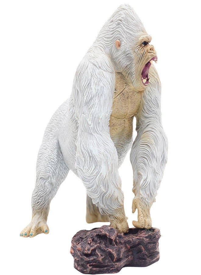 Higherbros Gorilla Toys with Realistic Rock Action Figure Rampage Gorilla Fight Mode Gorilla Ape Solid Wild Animal Figurines for Role Playing Story Telling Toy and Christmas Birthday Gift for Kids - Image 3