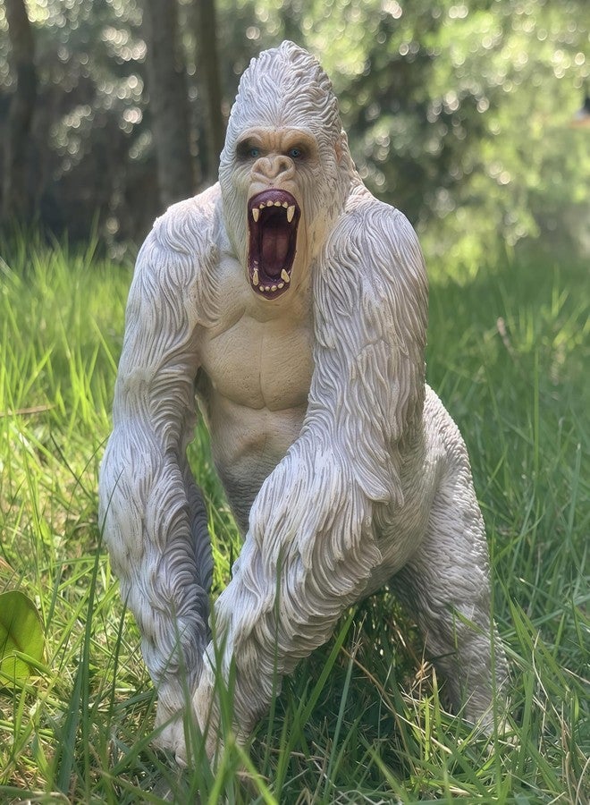 Higherbros Gorilla Toys with Realistic Rock Action Figure Rampage Gorilla Fight Mode Gorilla Ape Solid Wild Animal Figurines for Role Playing Story Telling Toy and Christmas Birthday Gift for Kids - Image 4