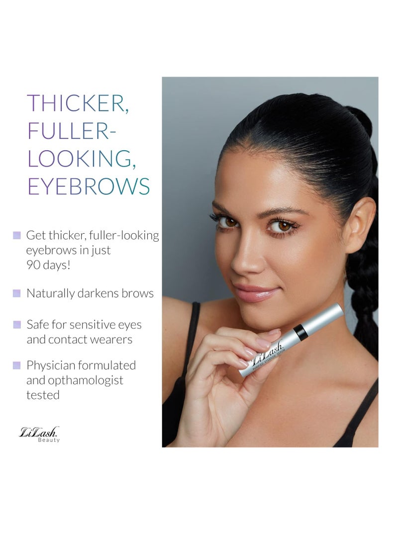 LiLash LiLash Purified Eyelash Physician-Formulated Serum for Fuller & Longer Looking Eyelashes | Natural Eyelash Enhancer Safe for Sensitive Eyes & Contact Lens Wearers | 90-Day Supply (2mL)  - Image 2