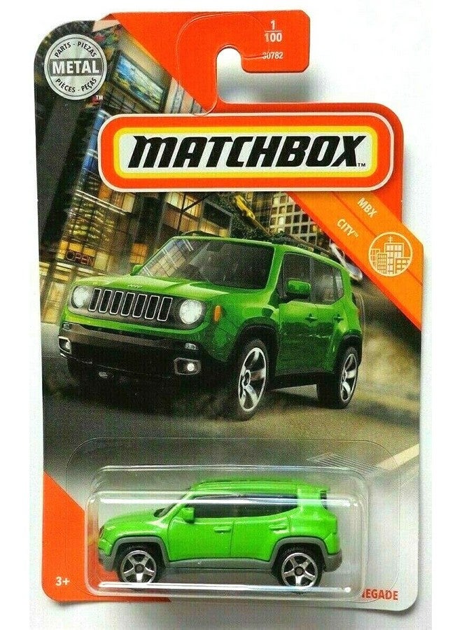 MATCHBOX ماتش بوكس 2019 جيب رينيغيد، 1/100 MBX سيتي [أخضر]