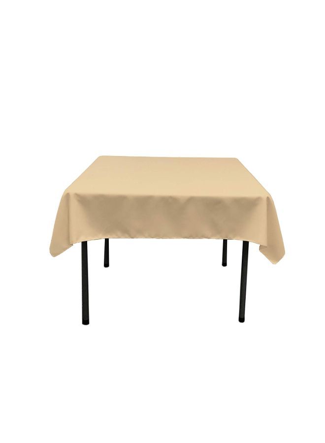 إسكدنيا مفرش طاولة عصري وأنيق من البوليستر كاكي 58 x 58بوصة - Image 1