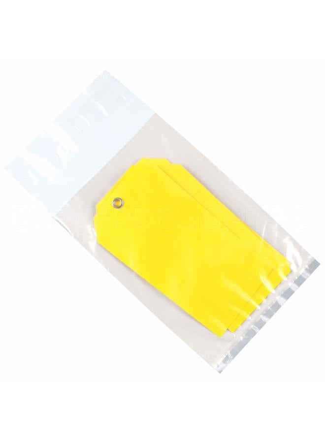 CleverDelights 4" x 6" Clear Front Poly Mailers - 100 Pack - Premium Self-Adhesive Shipping Bags - Image 1
