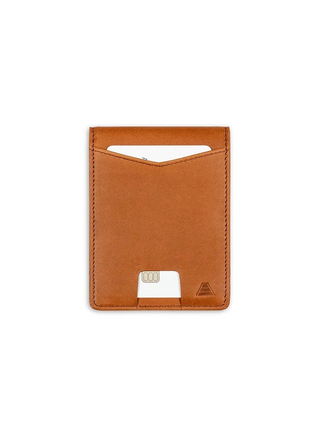 Andar Leather Slim RFID Blocking Minimalist Bifold Wallet with Money Clip made of Full Grain Leather - The Ranger (Tan) - Image 1