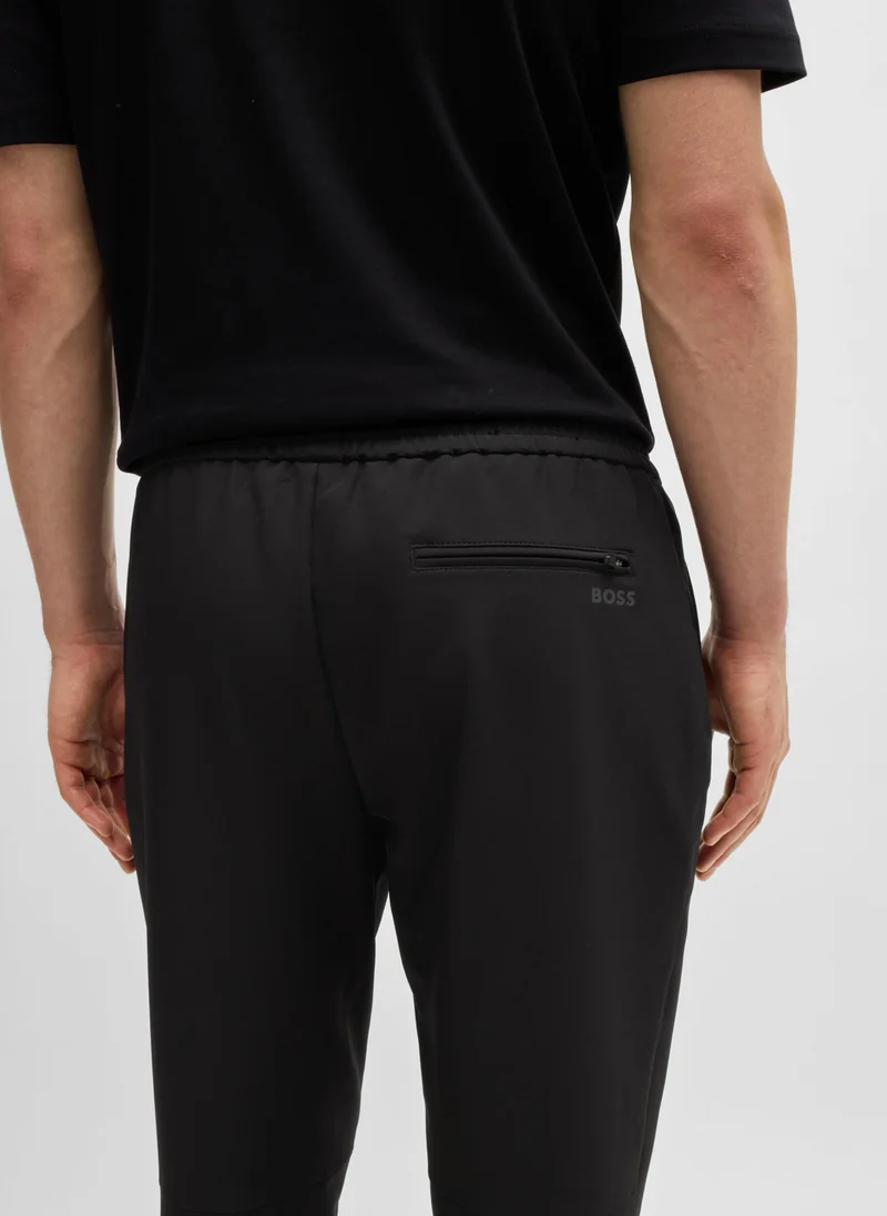 BOSS Tapered-fit chinos in easy-iron four-way stretch fabric
