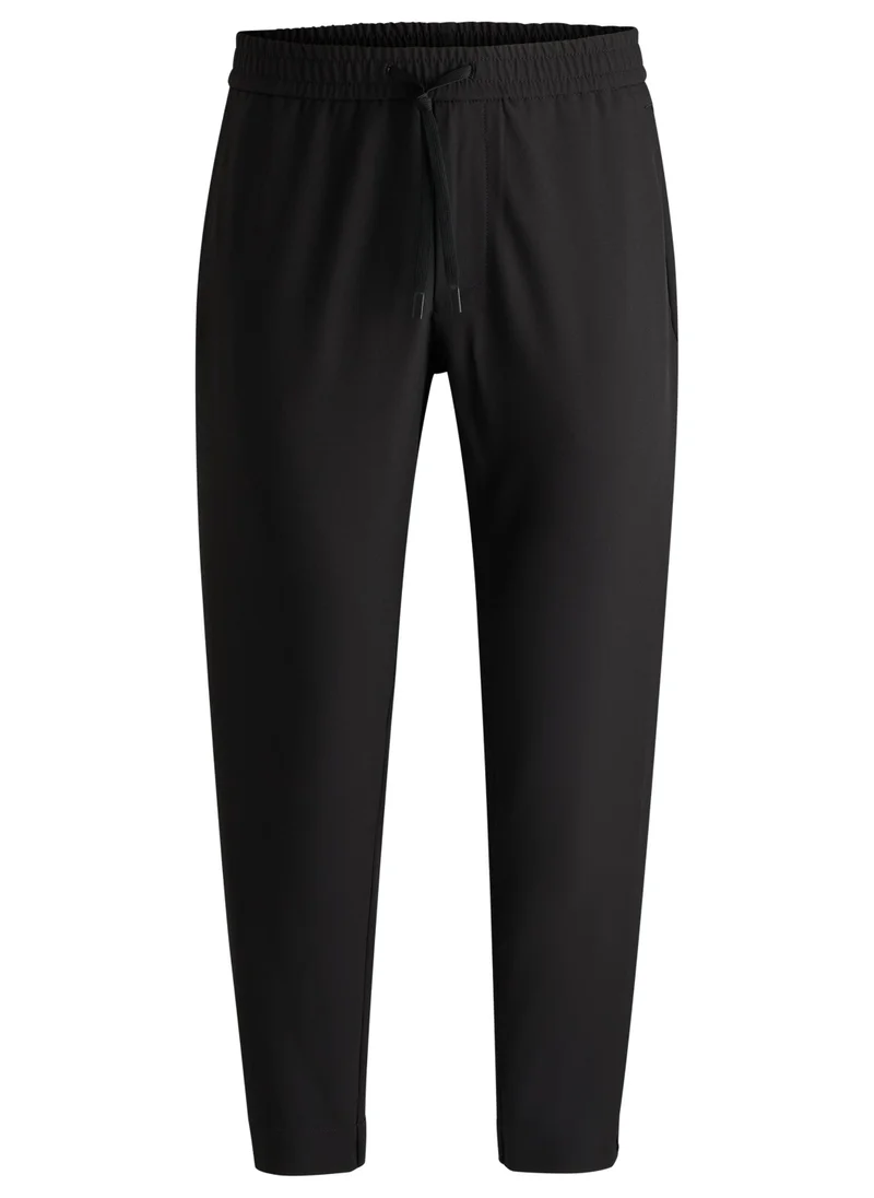BOSS Tapered-fit chinos in easy-iron four-way stretch fabric