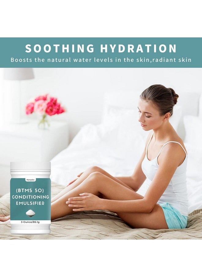 Hznxolrc - 3 Oz Btms 50 Conditioning Emulsifier For Making Leavein Conditioner Premium Btms 50 Conditioning Emulsifier Granules Higher Activity Than Btms 25 Suitable For Making Lotions Shampoos And More - Image 1