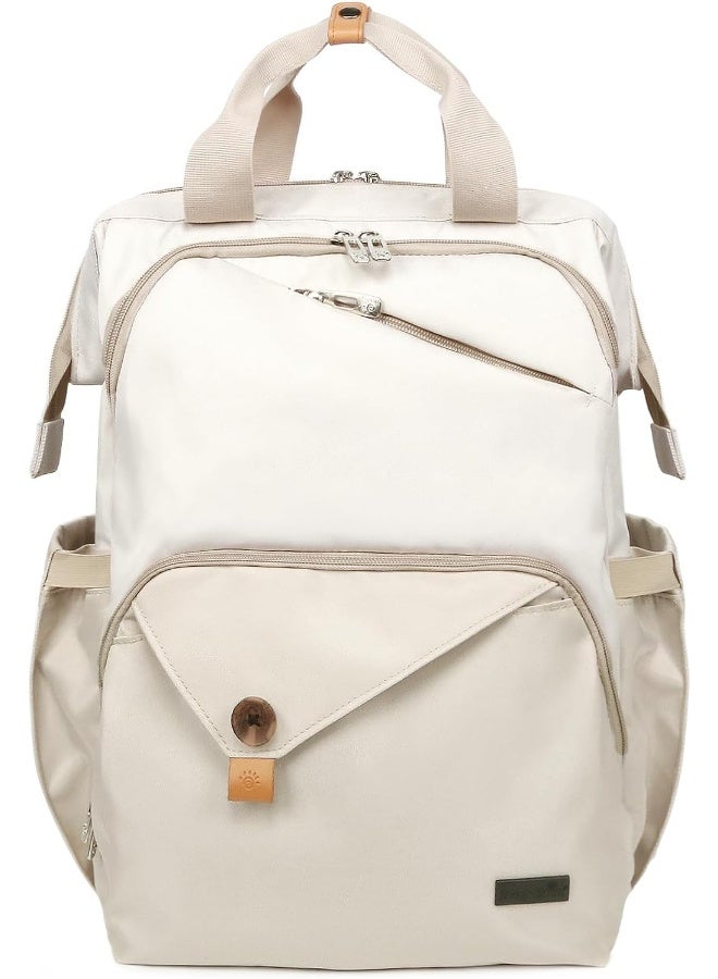 Hap Tim Baby Diaper Bag Backpack Large Capacity Double Compartment with Stroller Straps - Image 1