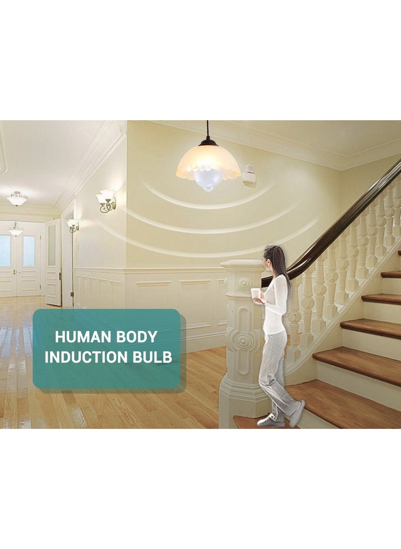 Infrared sensor bulb Smart LED bulb Corridor energy-saving sensor LED bulb E27 screw universal bulb