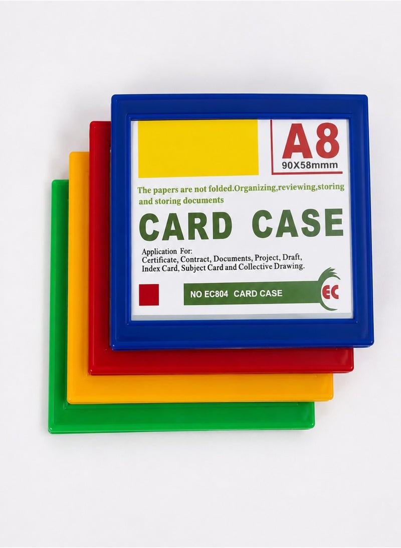 Set of 25 Pcs Magnetic Card Label Soft Magnetic Signboard Strong Magnet Shelf Labeling Plaque Magnetic Buckle File Cabinet Marking Material . SIZE:A8 - Image 1