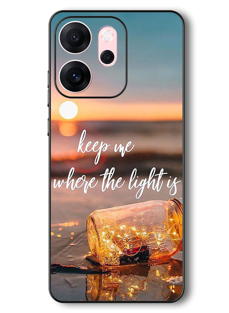 Theodor Case Compatible with Oppo Reno 14 F 6.57 Inch Protection Shockproof Bumper Cover Keep Me Where The Light - Image 1