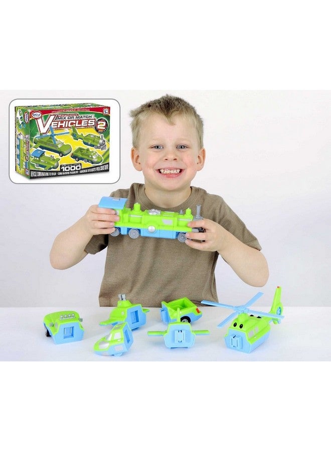 POPULAR PLAYTHINGS Magnetic Mix or Match Vehicles 2 Toy Play Set, 12 Pieces - Image 3