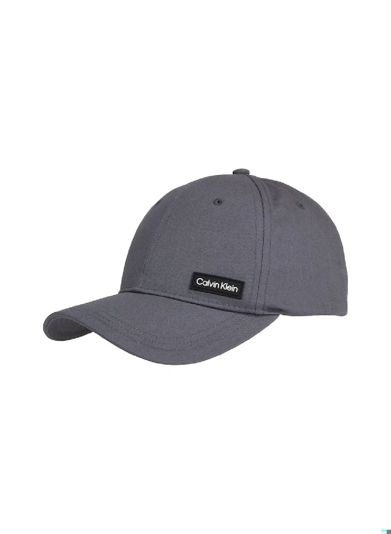 CALVIN KLEIN Men's Twill Cap -  organic cotton twill, Grey