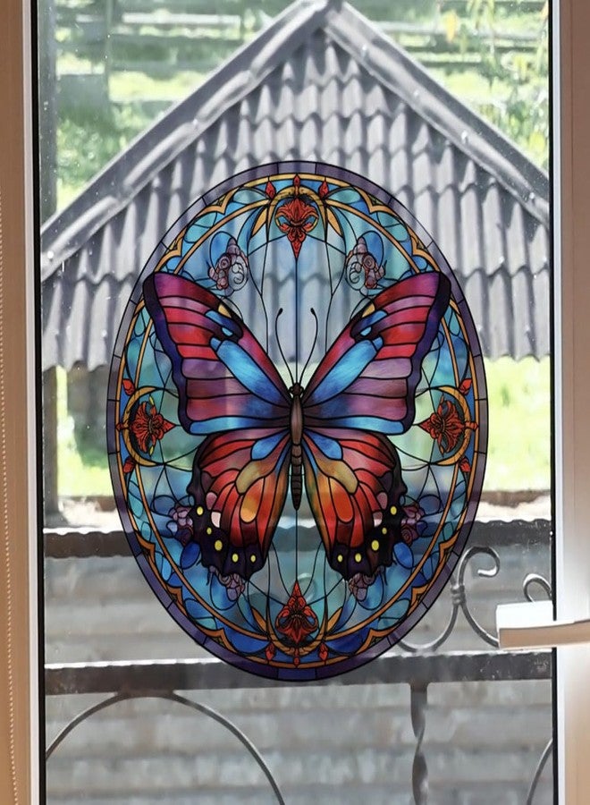 Yangshine 4 Sheets Anti-Collision Window Clings,Birds Alert Collision Window Decals Bird Butterfly Sunflower Cling Decor Static Deterrent Decal Prevent Bird Strikes on Doors Windows - Image 3