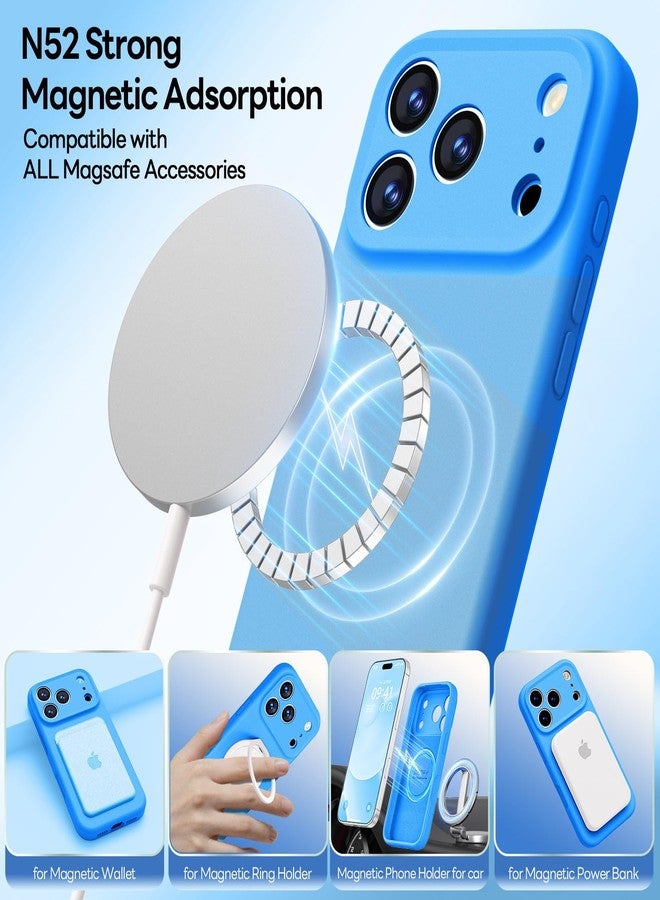 LOVE 3000 Compatible with i17 Pro Silicone Magnetic Phone Case (Blue) - Image 2