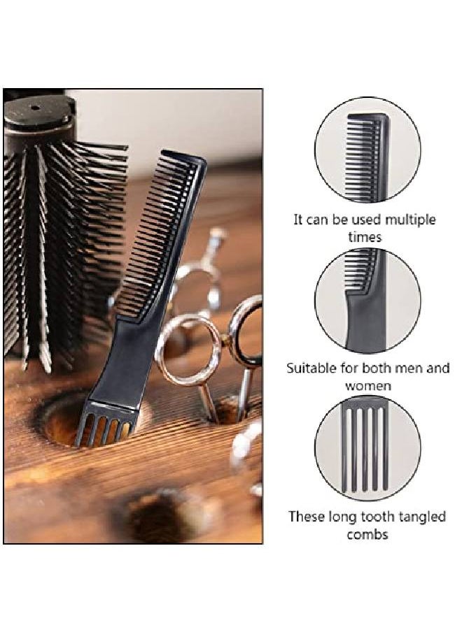 HEALLILY 10Pcs Carbon Lift Teasing Combs Plastic Salon Teasing Back Combs Black Hair Pick Comb Anti Static Portable Comb For Women Most Hair Types  - Image 4