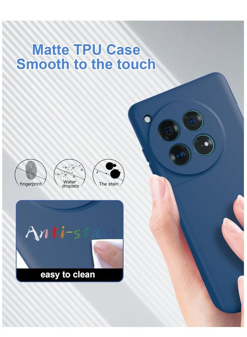 ELTRAZONE OnePlus 12R 2024 Liquid Gel Rubber Bumper Case – Slim Shockproof Hard Shell with Soft Microfiber Lining Cushion for OnePlus 12R 5G 2024 - Image 4