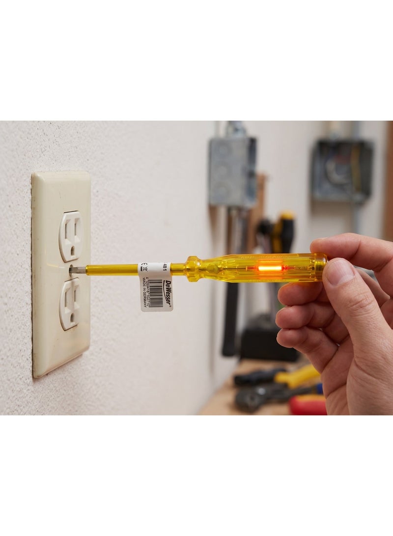 Voltage Tester Screwdriver with Neon Indicator – Electric Line Tester - Image 1
