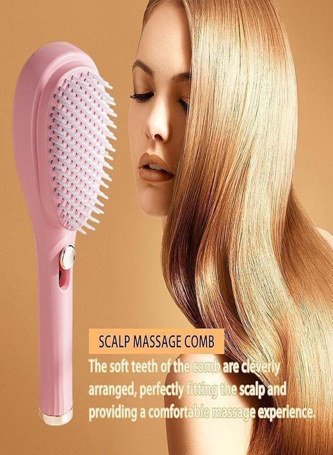 INSECTRA Self-Cleaning Anti-Static Massage Comb, Self Cleaning Hair Brush, Massage Comb For Hair, Retractable Rotary Lift Self-Cleaning Comb, Women's Hair Styling Tool - Image 2