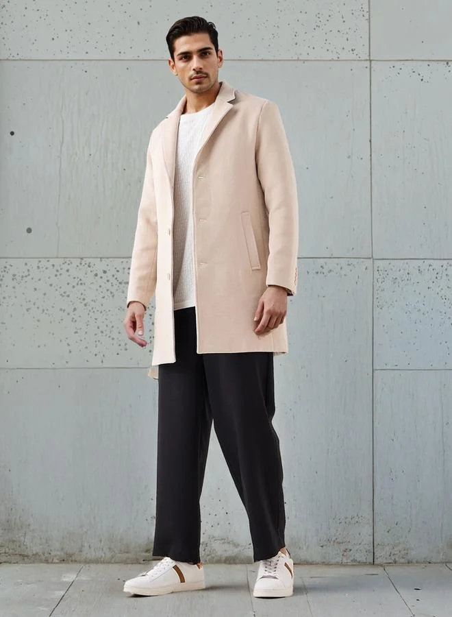 Iconic Iconic Men Notch Lapel Coat