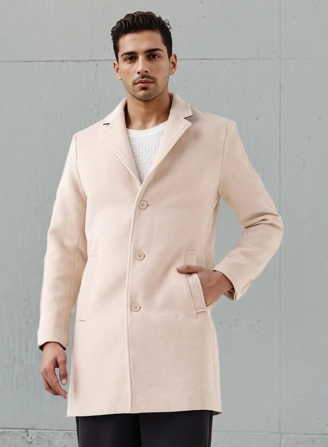 Iconic Iconic Men Notch Lapel Coat