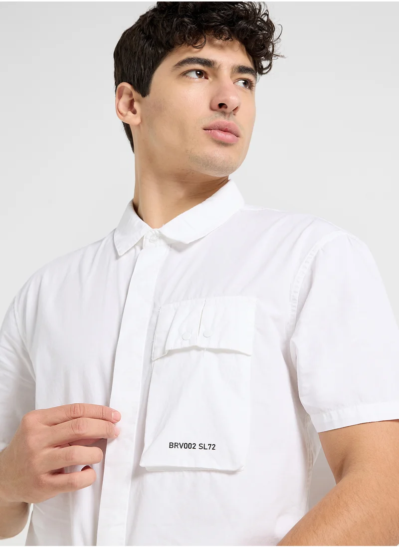 برايف سول Short Sleeve Shirt with Concealed Pocket