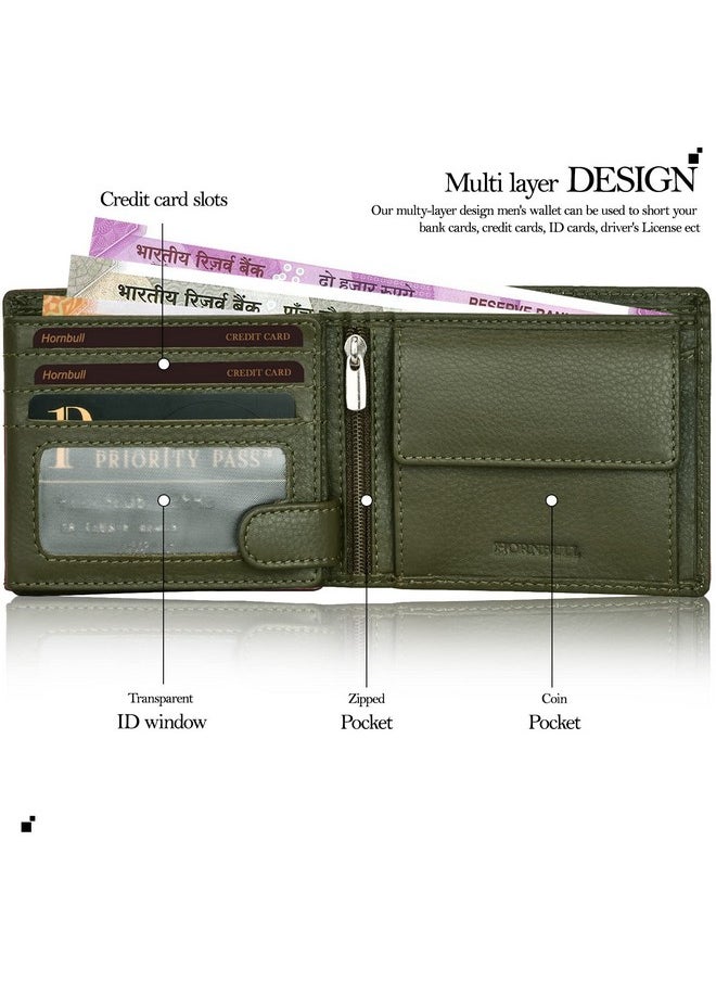 HORNBULL Miller Wallet for Men | Stylist Mens Wallet with RFID Blocking | Wallet Men Genuine Leather Olive Nappa | Gift for Men - pzsku/Z32C05B94E23CF21915A5Z/45/_/1737720891/e507a839-d2e7-4ad1-a931-438ce40ca4dc