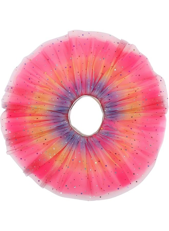 نقوة تنورة باليه توتو للبنات الصغيرات – طقم من قطعتين بتصميم منفوش متعدد الطبقات بنجوم متلألئة – مثالية للباليه و الرقص و الحفلات و أعياد الميلاد - Image 4