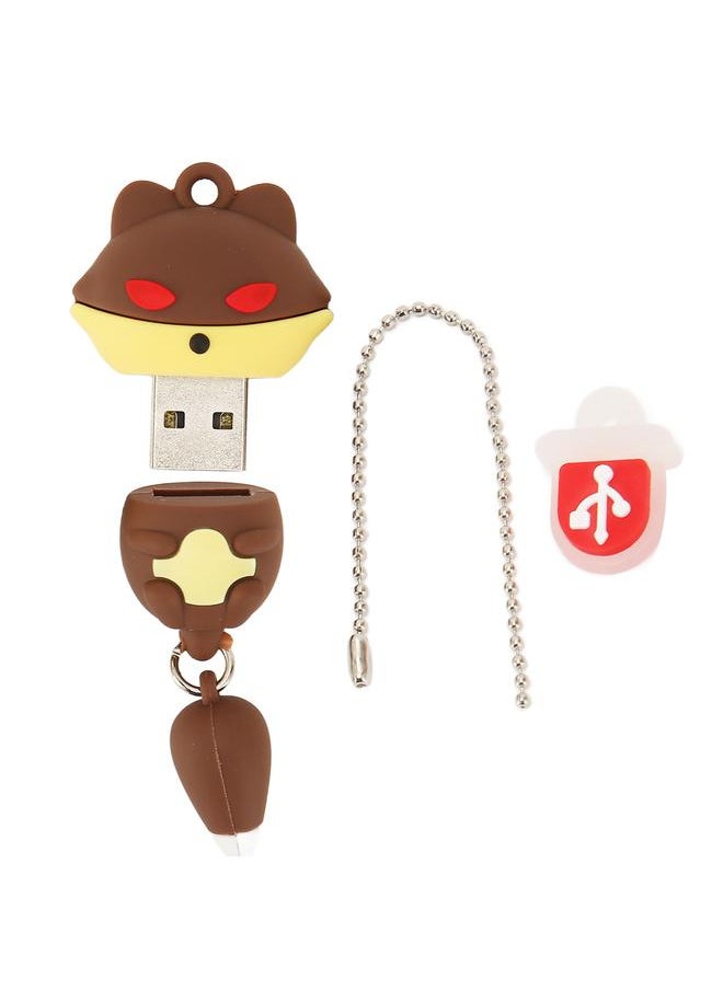 Thoraya Red Eyed Fox Creative Cartoon Cute Animal USB Flash Drive for Mobile Phone and Computer 32GB  - Image 1