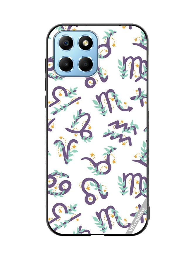 VR CREATIVE Protective Case Cover For Honor X8 5G Cute Vector Pattern With Zodiac Sign Design Multicolour - Image 1