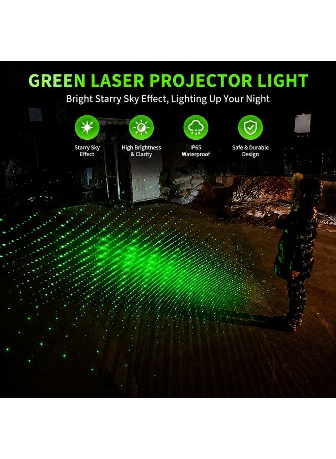 Rechargeable Green Laser Pointer with Starry Sky Mode, 18650 Battery, for Teaching & Outdoor Use - Image 2