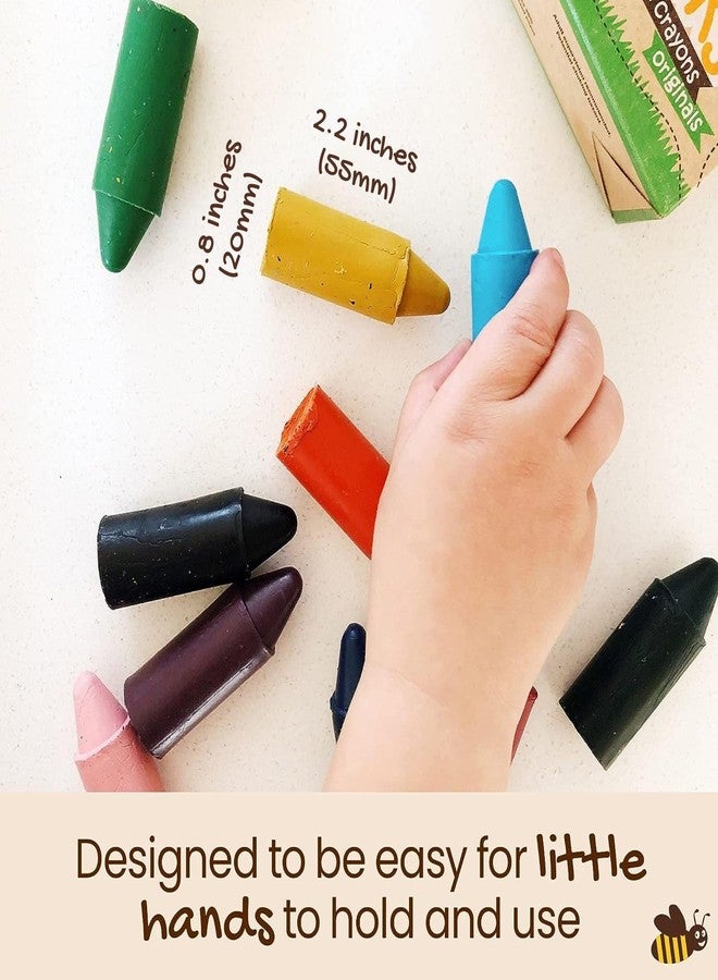 Honeysticks 100% Pure Beeswax Crayons (12 Pack) - Non Toxic Crayons, Safe for Babies and Toddlers, for 1 Year Plus, Handmade in New Zealand with Natural Beeswax, Food-Grade Colors, Eco-Friendly - Image 5