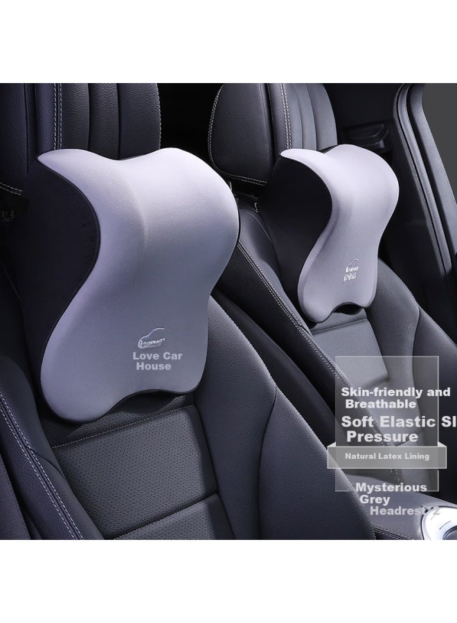 ICAROOM Aichewu Natural Latex Car Headrest, Neck Pillow, Backrest, Lumbar Support, Car Accessories, Back Cushion - Image 1