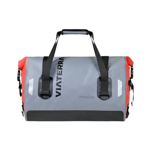ViaTerra Waterproof Motorcycle Tail Bag 40L – Universal Fit Dry Bag for Rear Seat, No Rack Needed, Heavy Duty PVC Luggage for Touring, Camping & Adventure Riding - Image 3