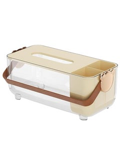 FALMER Multi-purpose Tissue Box Holder with Organizer for Organizing Pens, Remote Control, Phone  - Image 2