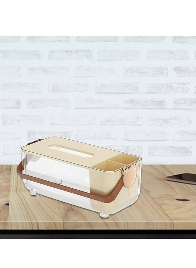 FALMER - Multi-purpose Tissue Box Holder with Organizer for Organizing Pens, Remote Control, Phone - Image 1